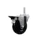 Service Caster 4 Inch Soft Rubber Wheel Swivel 34 Inch Threaded Stem Caster with Brake SCC SCC-TS20S414-SRS-PLB-34212 - alternate 1